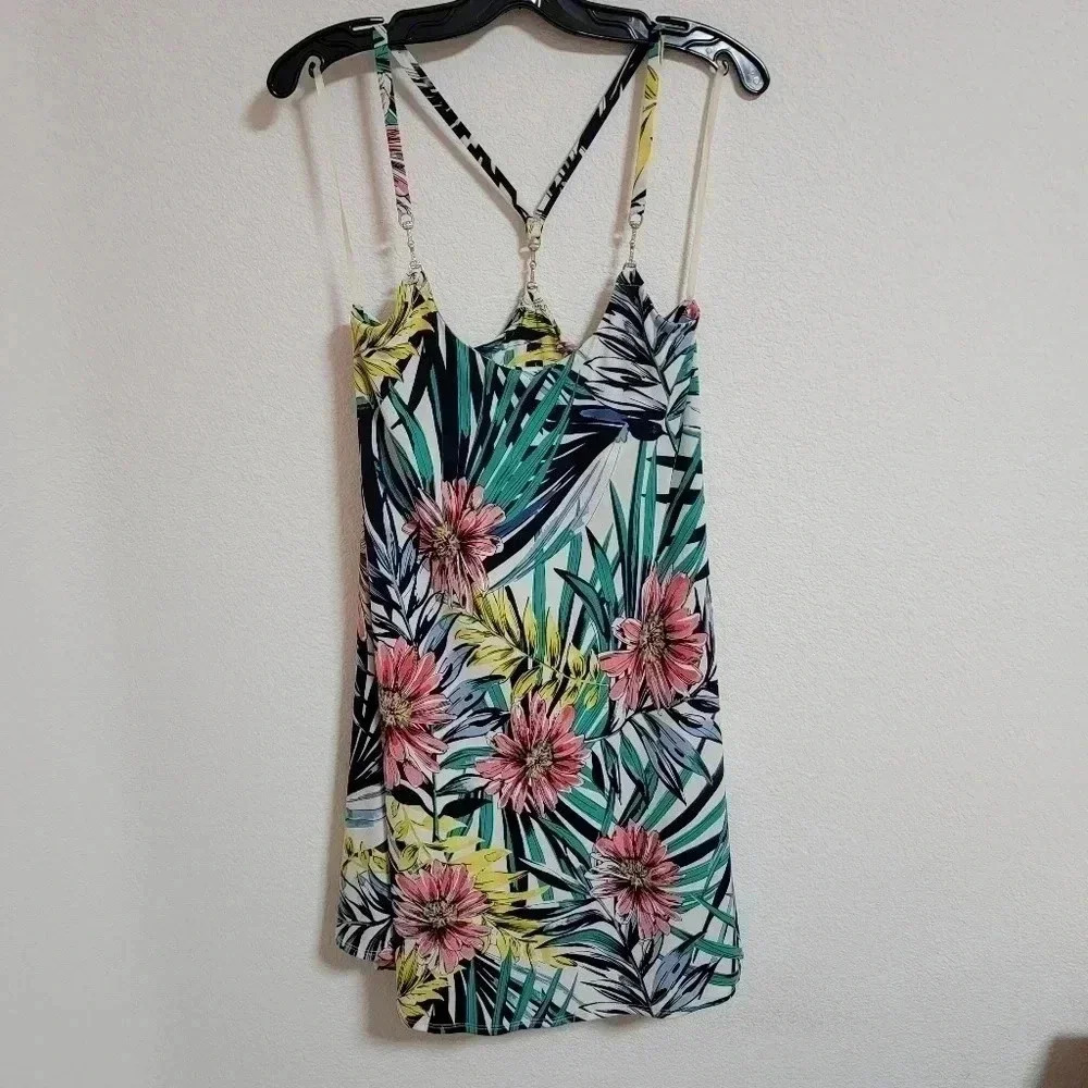 Floral Palm Racerback Dress